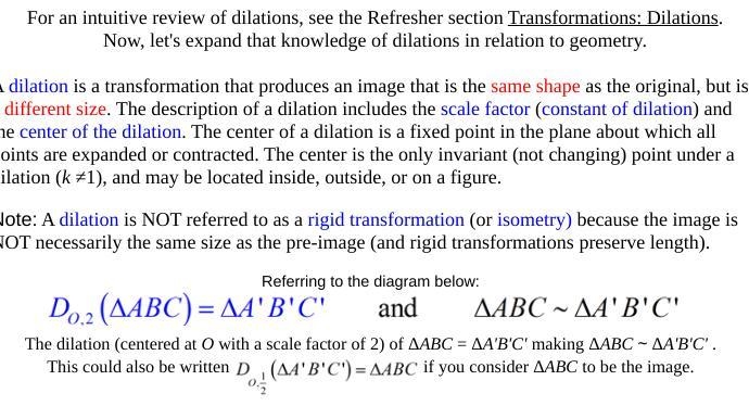 If P is the preimage Of a point, then it’s image after a dilation centered at the-example-1