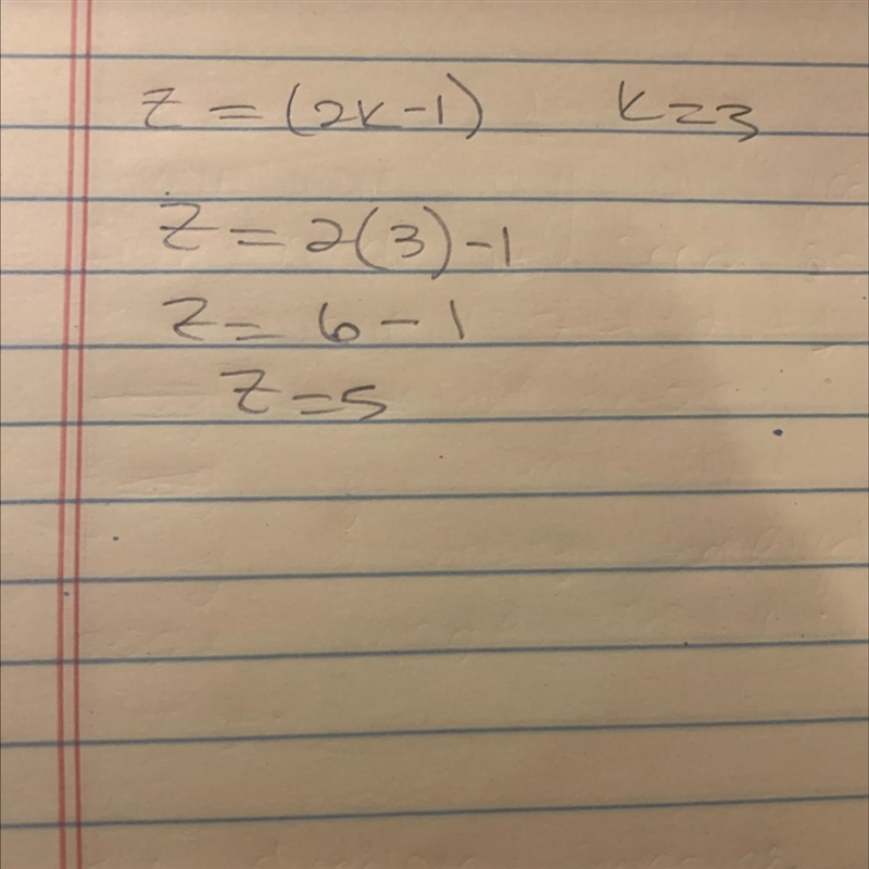 Please help soon!!! find the sum of the series 30 Z = (2k-1) k=3-example-1