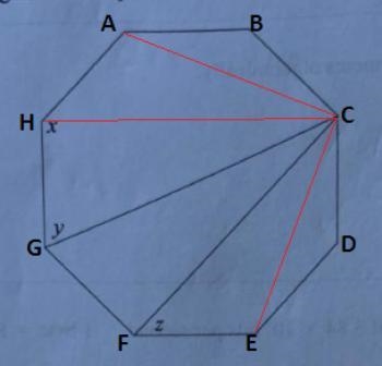 The polygon below represents a regular octagon. Calculate the following angles. You-example-1