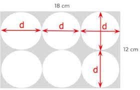 Aiguo places 6 circular biscuits, each with the same diameter, on a baking sheet as-example-1