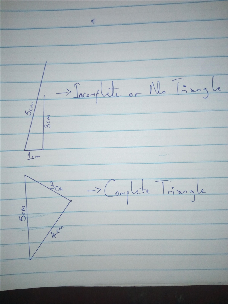 Explore forming triangles with different combinations of side lengths. ✓ 1. Try to-example-1