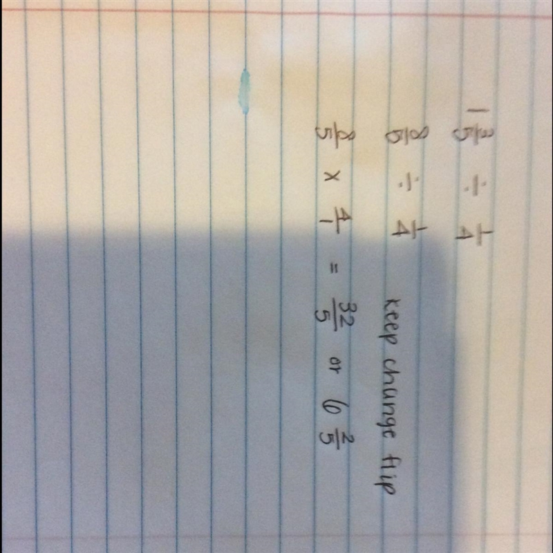 Answer asap please! 1 3/5 ÷ 1/4 A- 3/20 B- 1 3/20 C- 1 2/5 D- 6 2/5-example-1