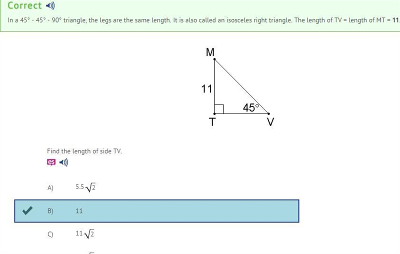 Find the length of side TV.-example-1