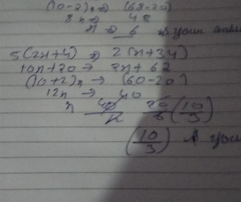 Which is not a solution of 5(2x+4)\geq 2(x+34)? pllllllzzzzzz i need this so much-example-1