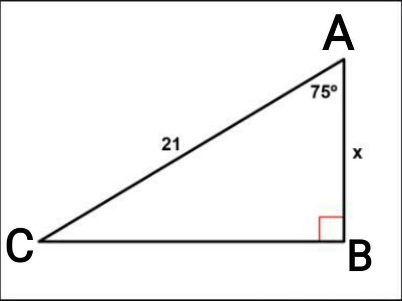 Find the missing side. Round your answer to the nearest tenth.-example-1