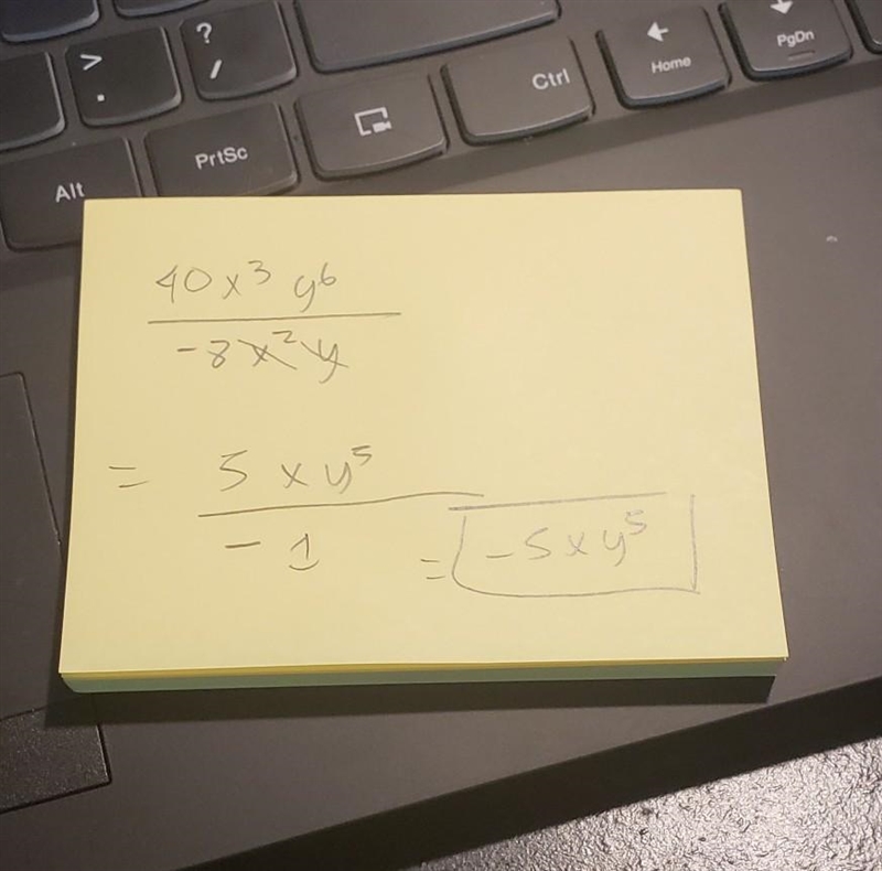 (40x^3y^6)/(-8x^2y) PLEASE HELP!-example-1