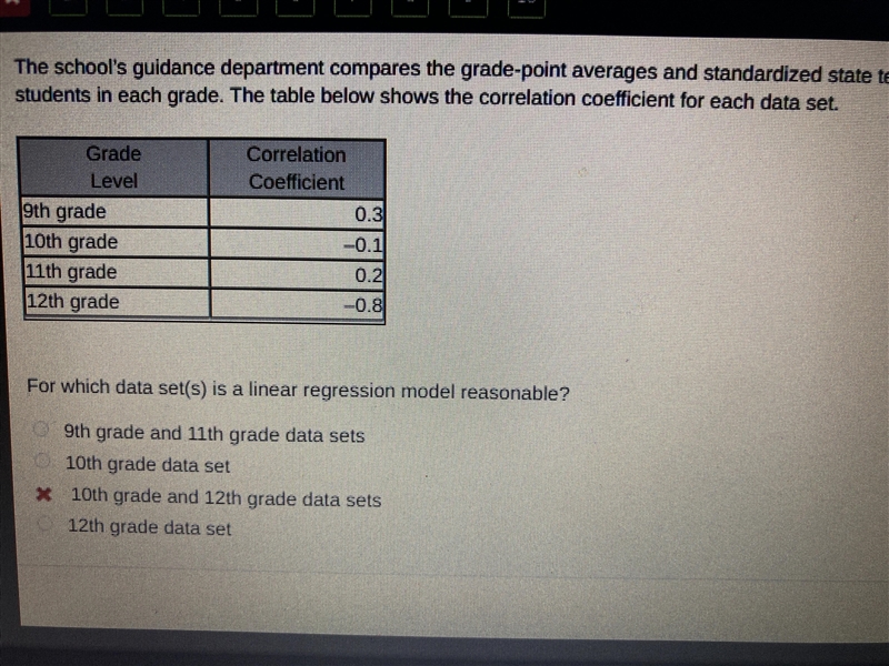 The school’s guidance department compares the grade-point averages and standardized-example-1