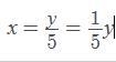 In the function y = 5x, what is the value of x?-example-1