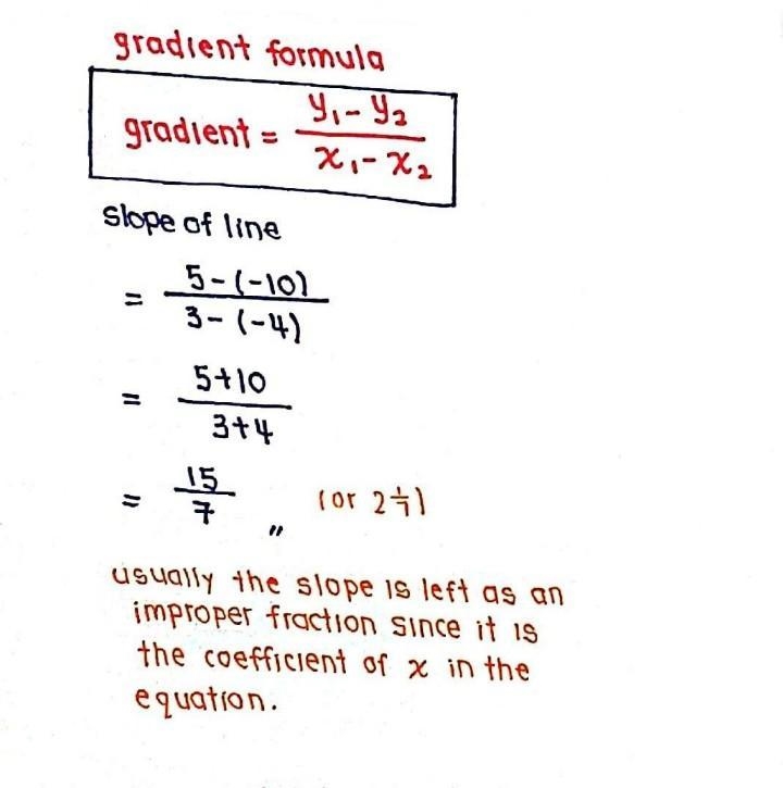 Find the slope of the line passing through (3,5) and (-4,-10)-example-1