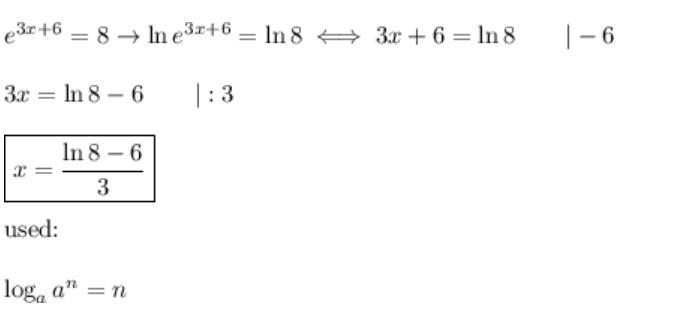 What is the value of x if e^3+6+8-example-1