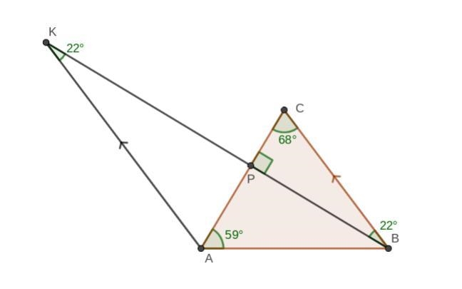 In triangle ABC, it is given that angle A is 59 degrees and angle B is 53 degrees-example-1