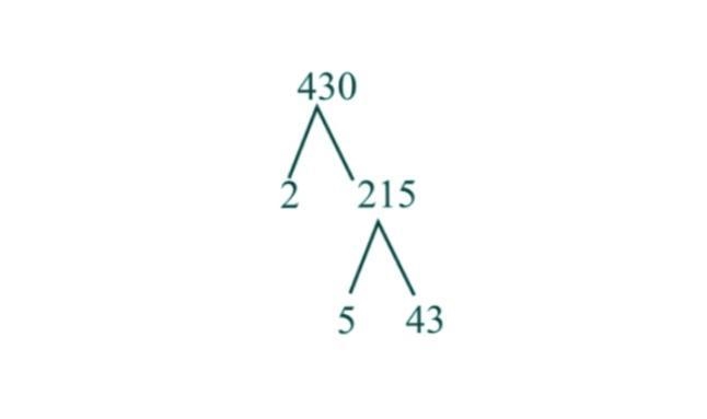 What is the prime factorization of 430-example-1