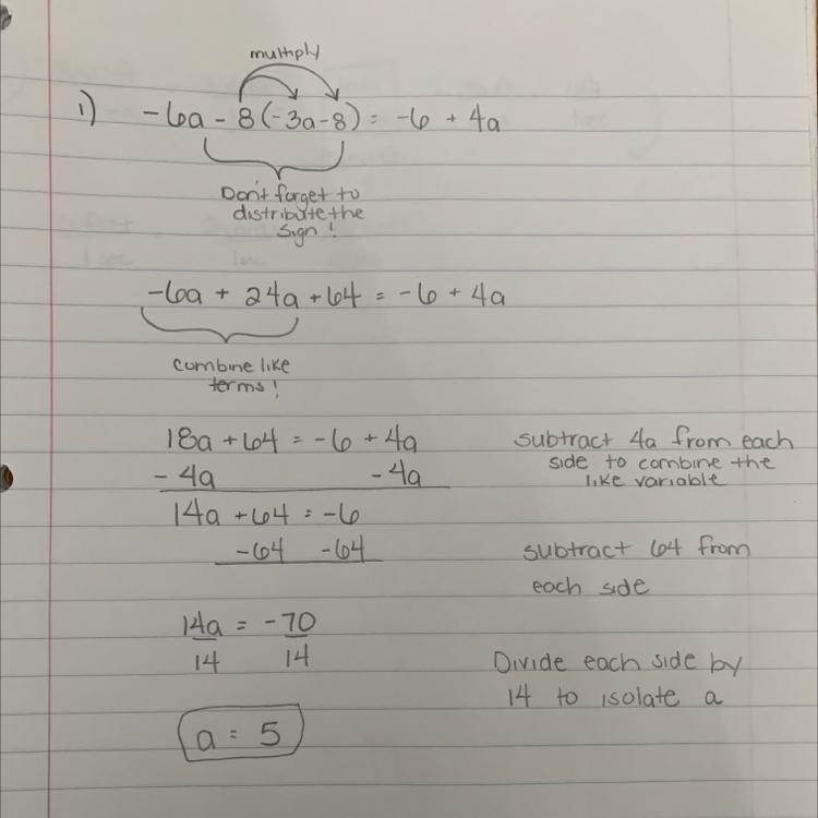 25 POINTS! - Solve each equation. Can someone just solve one and explain it? Thank-example-1