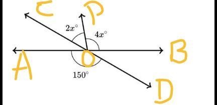 Which equation can be used to solve for x in the following diagram? Choose 1 answer-example-1