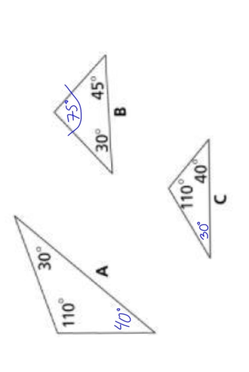 Which two triangles are congruent-example-1