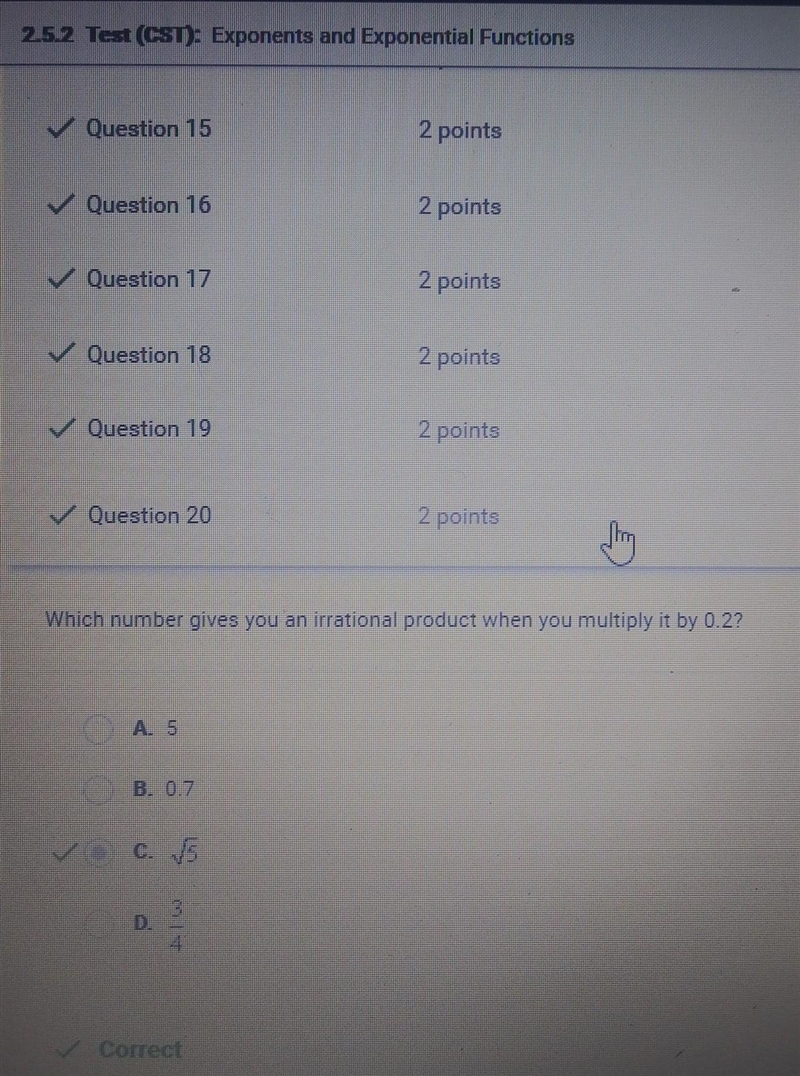 Which number gives you an irrational product when you multiple it by 0.2-example-1