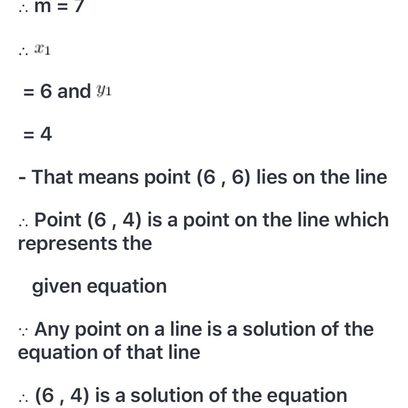 Y−4=7(x−6) what is the ordered pair solution for this problem-example-1