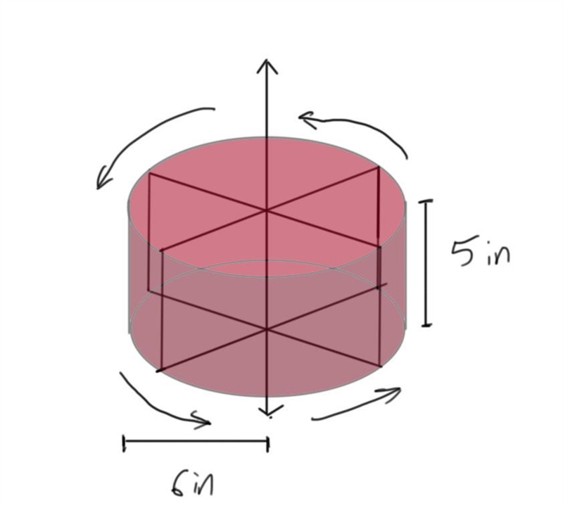 Recognizing Components of Cylinders What solid will be produced if rectangle ABCD-example-1