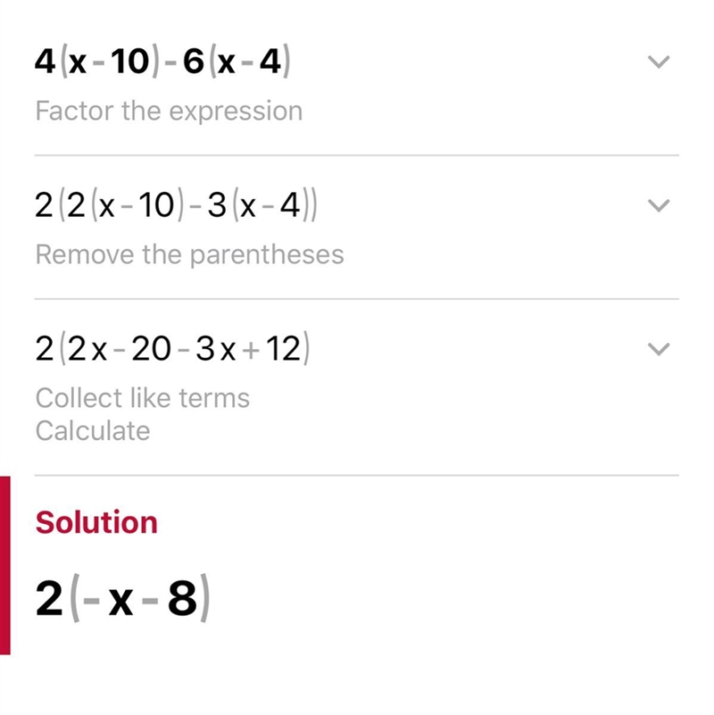 Can someone please help me with this 4(x-10)-6(x-4)-example-1