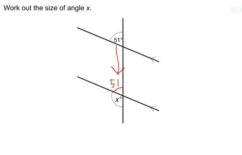 Work out the size of angle x-example-1