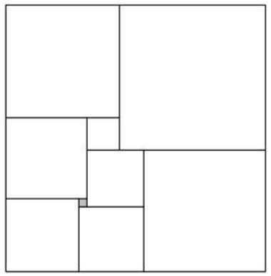 The lengths of the sides of these squares are 1 , 4 , 7 , 8 , 9 , 10 , 14 , 15 and-example-1