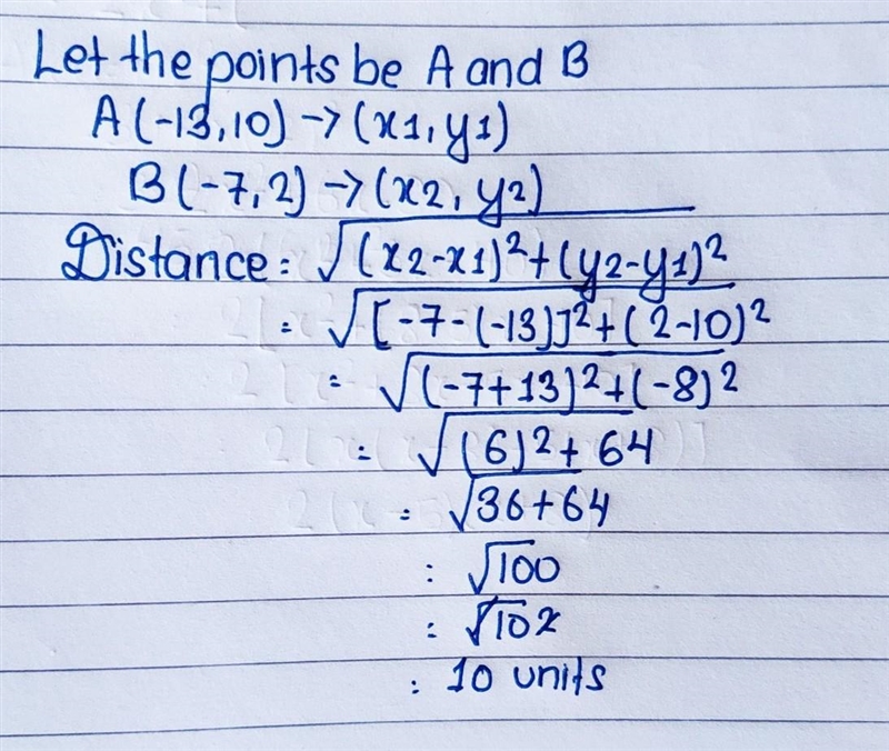 Distance between -13,10 and -7,2-example-1