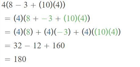 4 x [(8 - 3) + (10 x 4)]-example-1