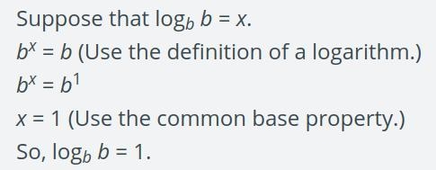 Determine the value of logb b. Explain your reasoning.-example-1