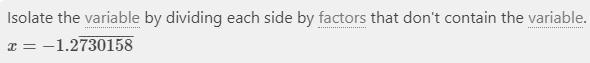 Solve the linear equation for x. -4.8(6.3x-4.18)=58.56-example-1