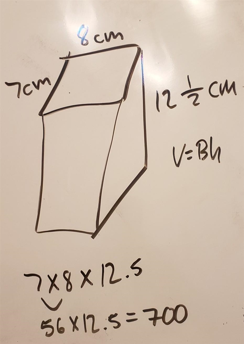 PLEASE HELP ASAP!!!!!!! 1. Calculate the volume of this solid using the formula V-example-1