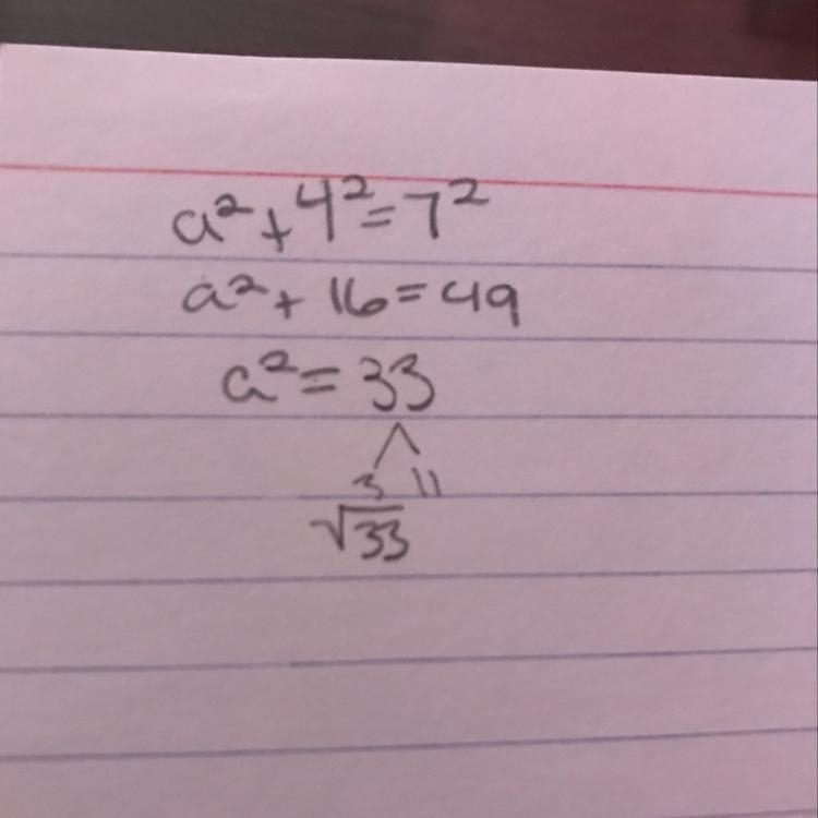 In the diagram, A ABC and A CDA are congruent. А. B 7 5 D 4 What is the length of-example-1