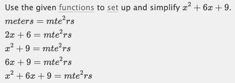 A square plaza at a train station has a side length as shown. Which expression represents-example-1