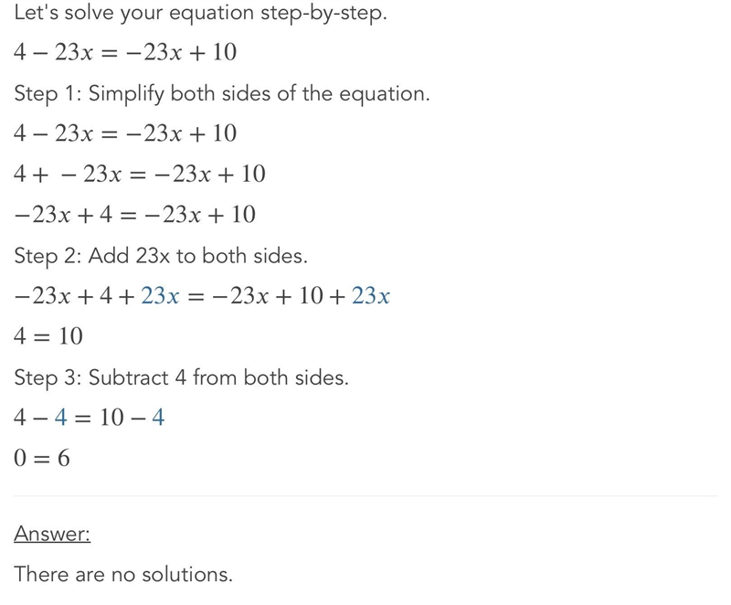 4−23x=−23x+10 what is the value of x?-example-1