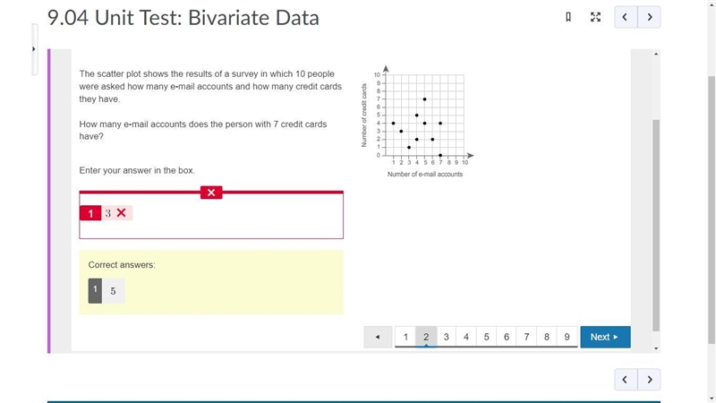 The scatter plot shows the results of a survey in which 10 people were asked how many-example-1