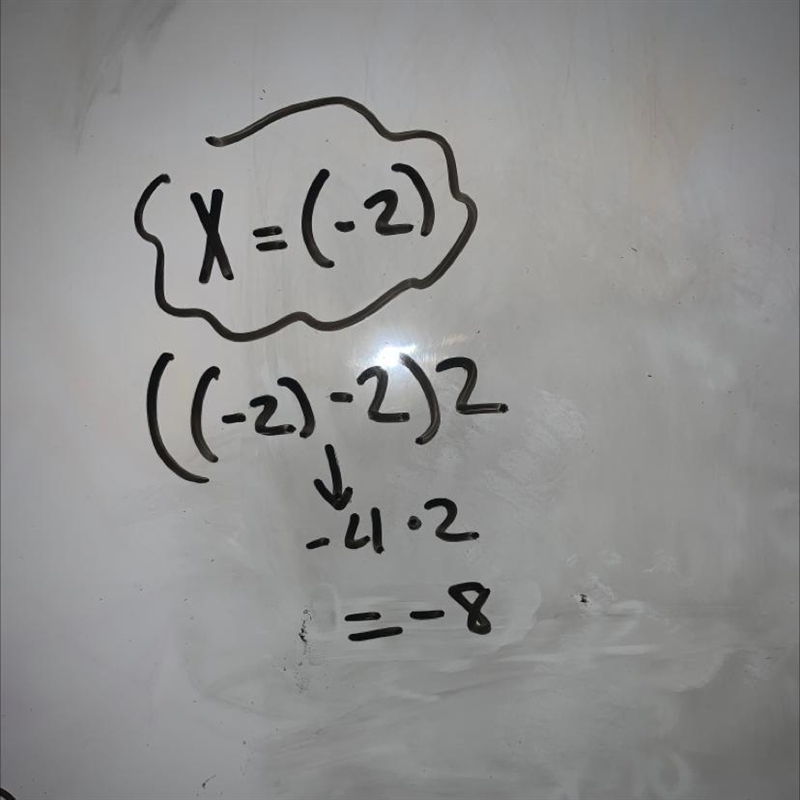 For f(x) = (x-2)2 Find f(-2)-example-1