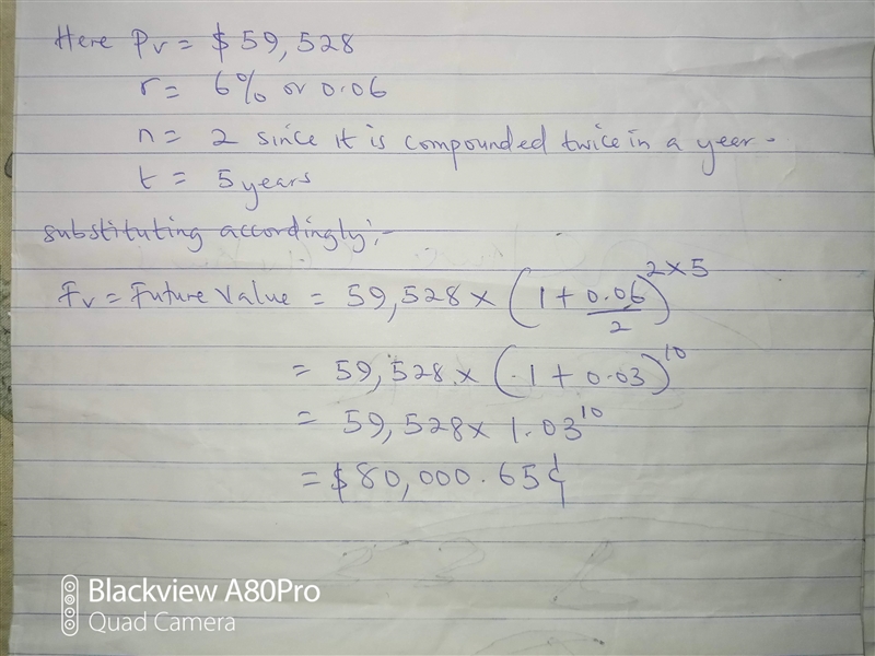 Tony Ring wants to attend Northeast College. IF deposits $59,528 today, how much will-example-2