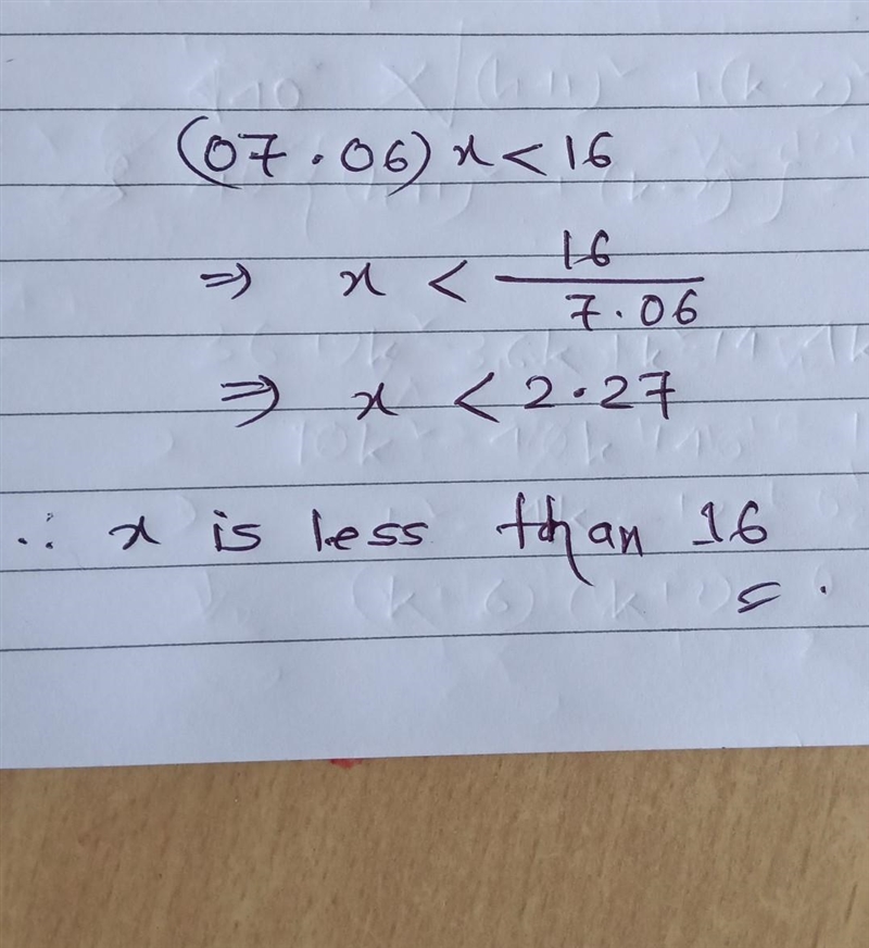 (07.06) x < 16. Which of the following statements is the best way to describe the-example-1