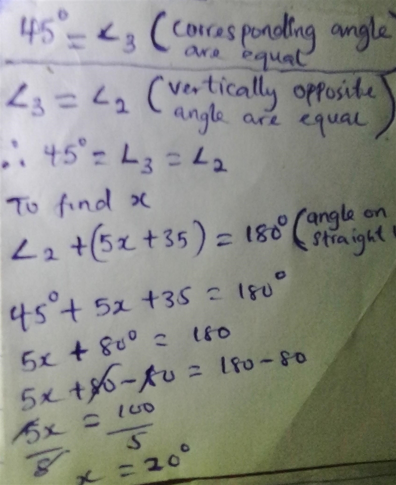 Which of the following is the value of x? A:2 B:11 C:20 D29-example-1