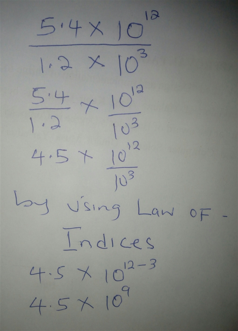 Which is the correct simplification of Start Fraction 5.4 times 10 superscript 12 baseline-example-1