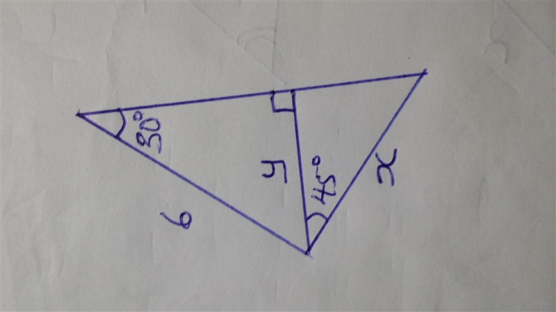 What is the value of x? Enter your answer, as an exact value, in the box.-example-1