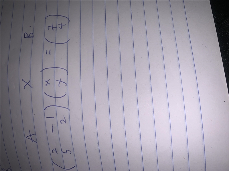 Given the system of equations:2x-y=7 5x+2y=4 write the system of equations in the-example-1