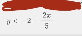 Which ordered pair is in the solution set of 2x - 5 y > 10.​-example-1