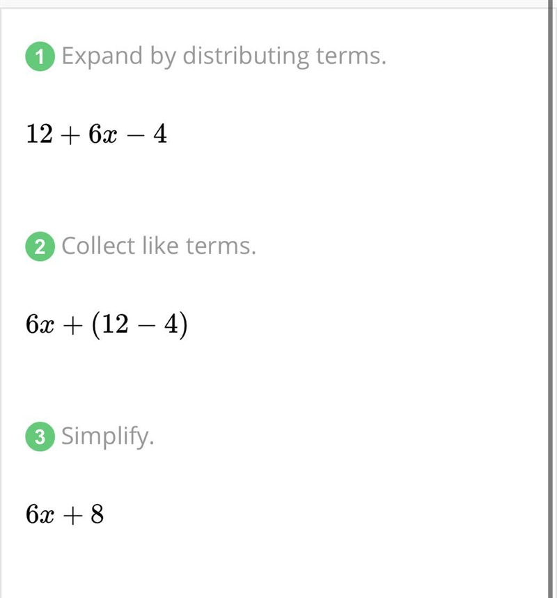 6(2 + x) - 4 = 8x true?-example-1