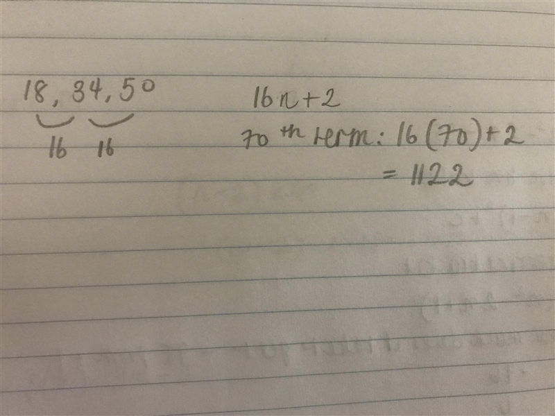 The 70th term of the arithmetic sequence the 70th term of the arithmetic sequence-example-1