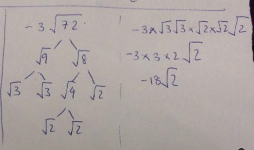 Simplify -3√72 A -18√6 B -6√6 C -18√2 D 6√2-example-1