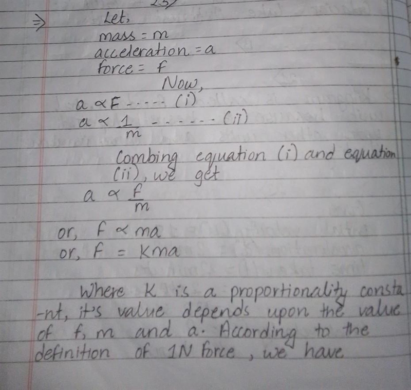 Derive f=ma solve 9.1-example-1