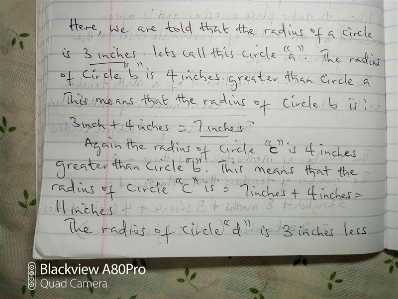 The radius of circle a is 3 in the radius of circle b is 4 in greater than circle-example-1