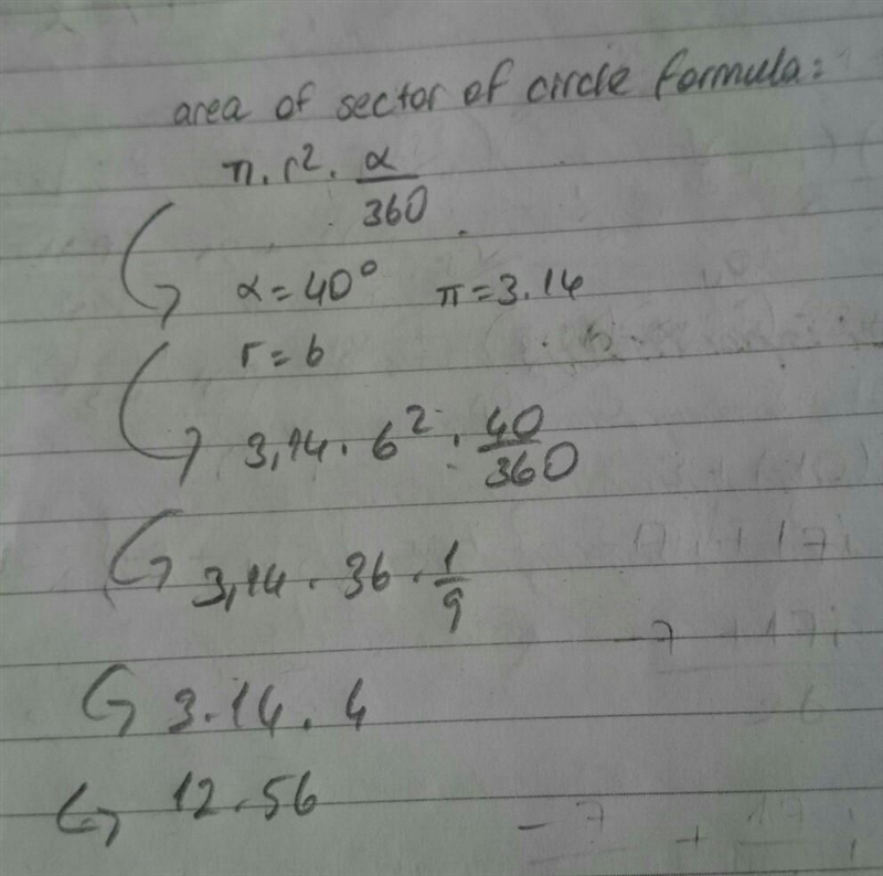 OAB is a sector of a circle what is the area of the sector-example-1