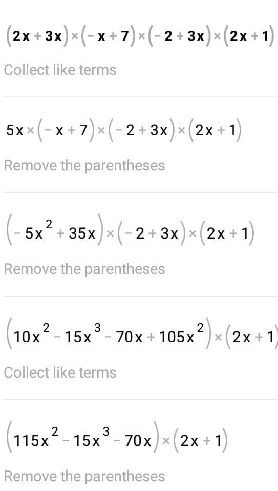 FACTORIZE A(X)=(2+3x)(-x+7)(-2+3x)(2x+1)​​-example-1