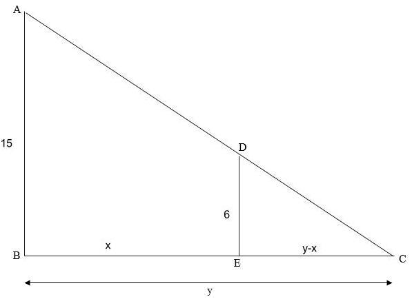 ASK YOUR TEACHER A street light is mounted at the top of a 15-ft-tall pole. A man-example-1